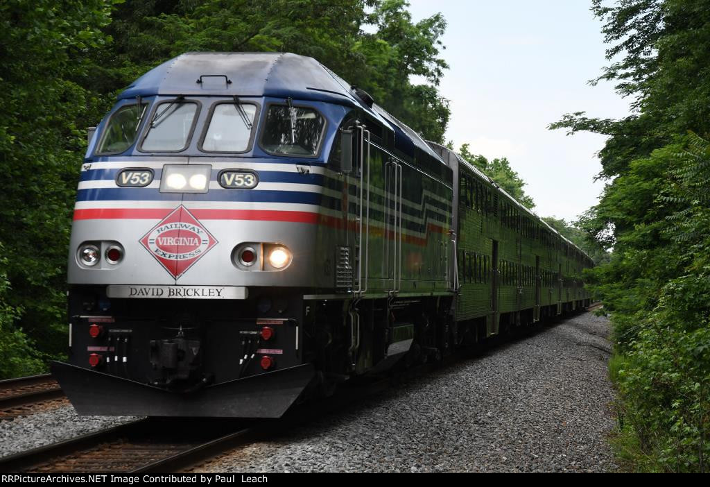 Outbound commuter approaches the station